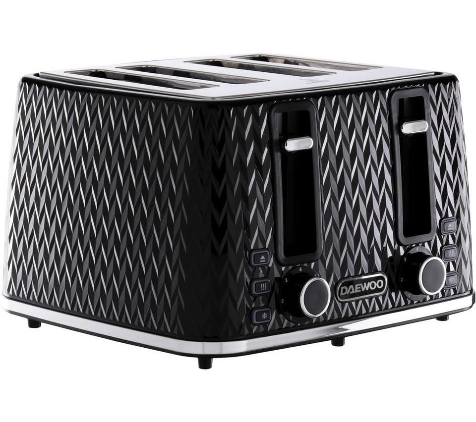 DAEWOO Argyle Collection SDA1863 4-Slice Toaster - Black