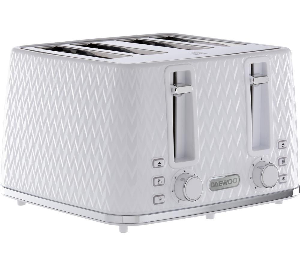 Currys white store kettle and toaster