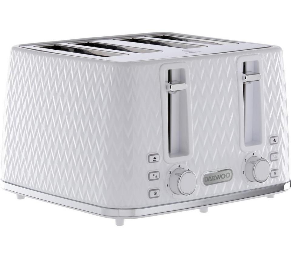 DAEWOO Argyle Collection SDA1864 4-Slice Toaster - White