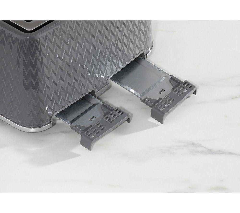 DAEWOO Argyle Collection SDA1865 4-Slice Toaster - Grey image number 5 of 6