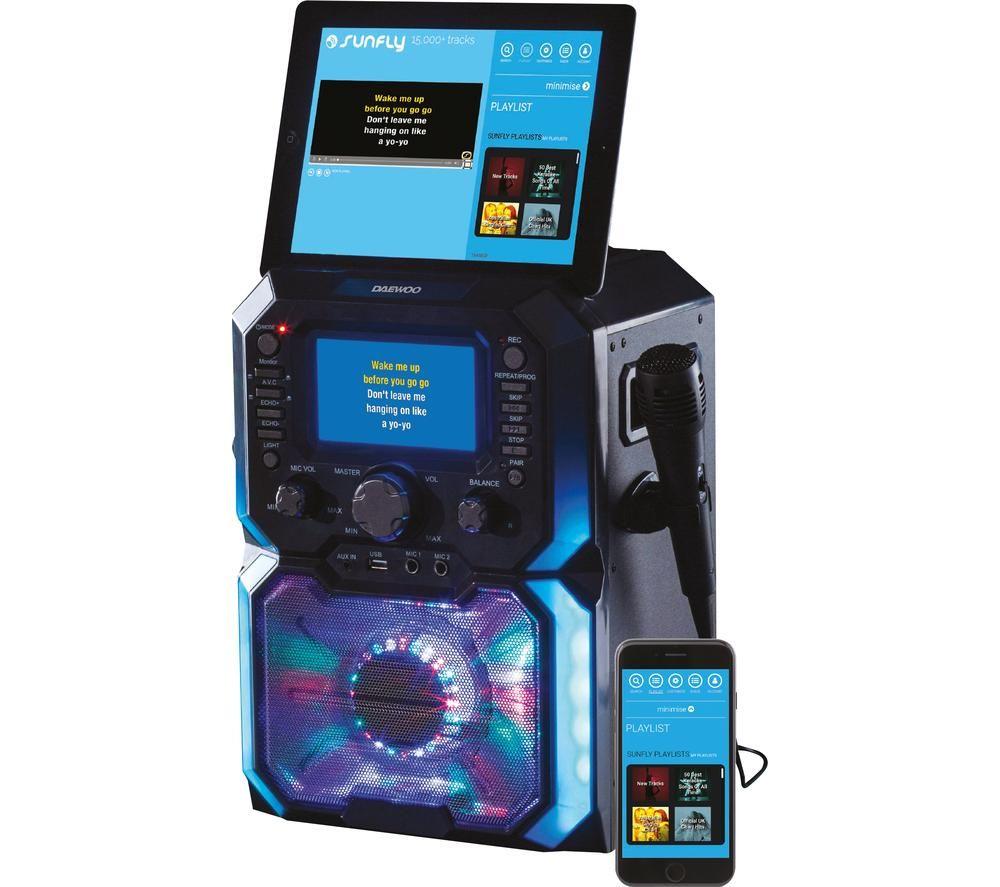 Buy DAEWOO AVS1302 Bluetooth Karaoke System Black Currys