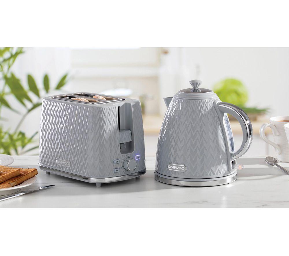 DAEWOO Argyle Collection SDA1821 2-Slice Toaster - Grey image number 4 of 7