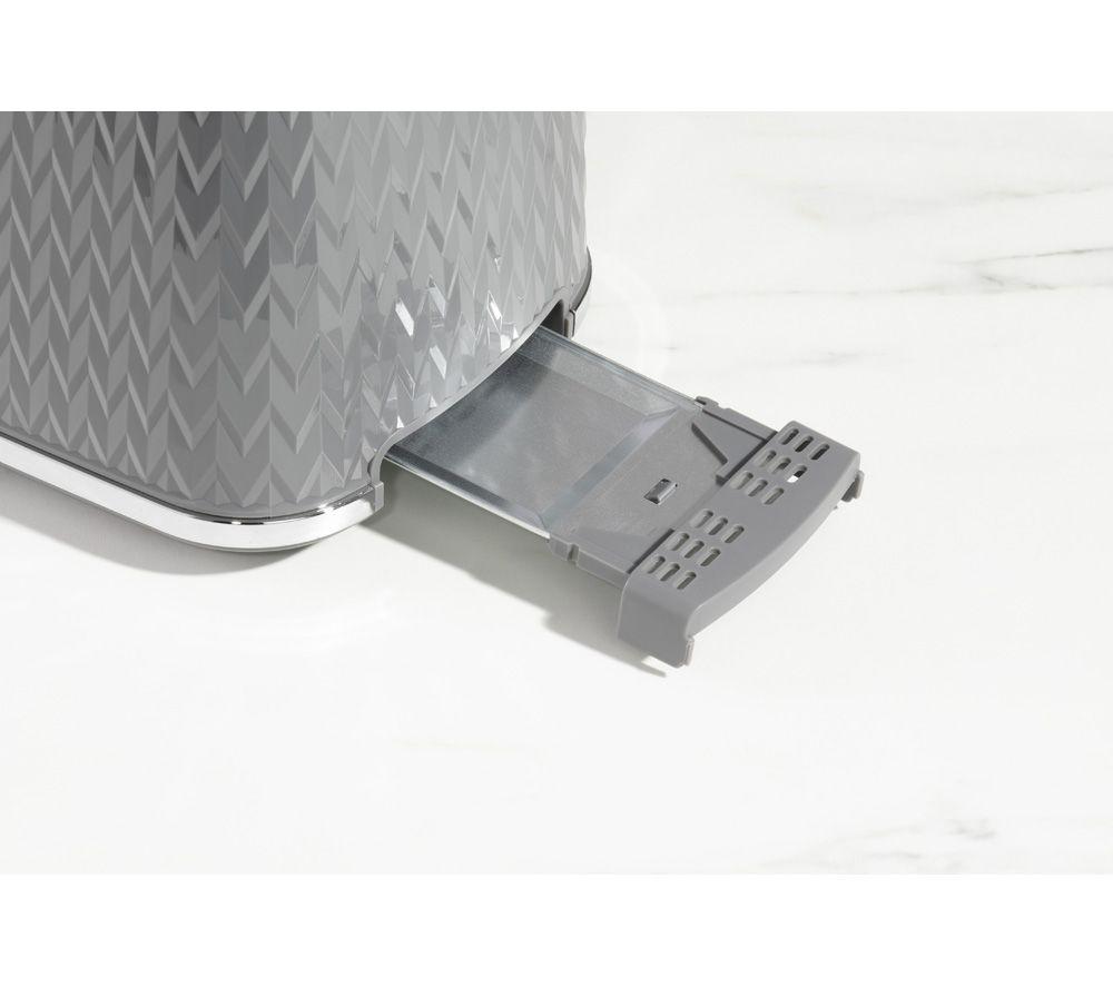 DAEWOO Argyle Collection SDA1821 2-Slice Toaster - Grey image number 6 of 7