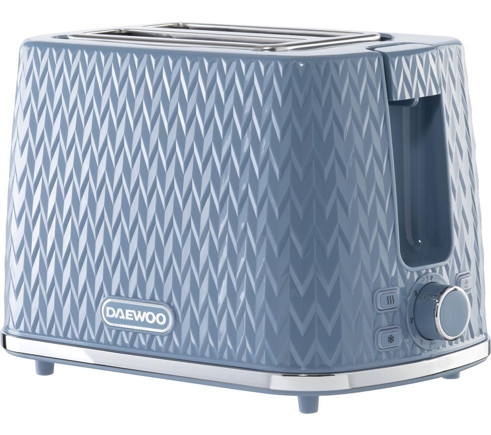 DAEWOO Argyle Collection SDA1823 2-Slice Toaster - Blue
