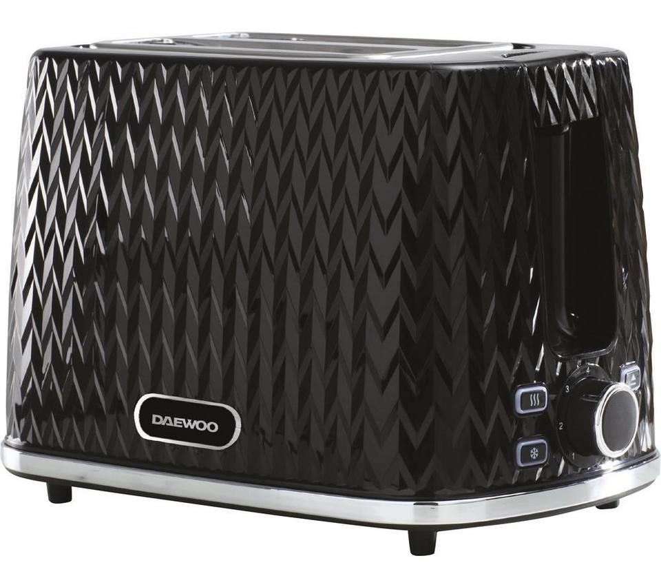 DAEWOO Argyle Collection SDA1774 2-Slice Toaster - Black
