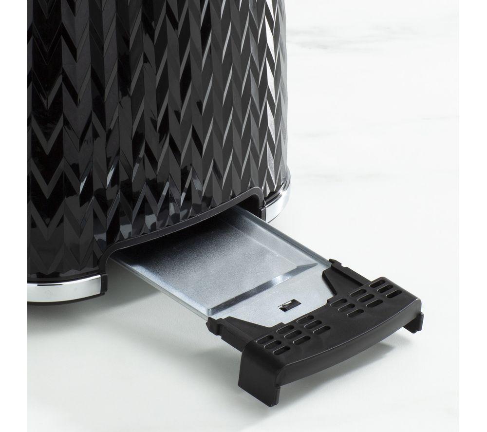 DAEWOO Argyle Collection SDA1774 2-Slice Toaster - Black image number 3 of 6