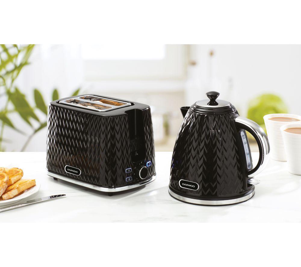 DAEWOO Argyle Collection SDA1774 2-Slice Toaster - Black image number 4 of 6
