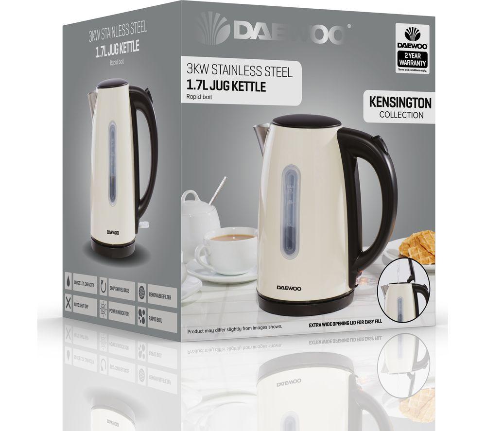 DAEWOO Kensington SDA1569 Jug Kettle - Cream image number 3 of 9