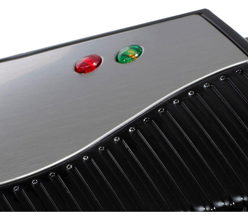 DAEWOO SDA1574 Mini Panini Grill - Black & Silver image number 2 of 6