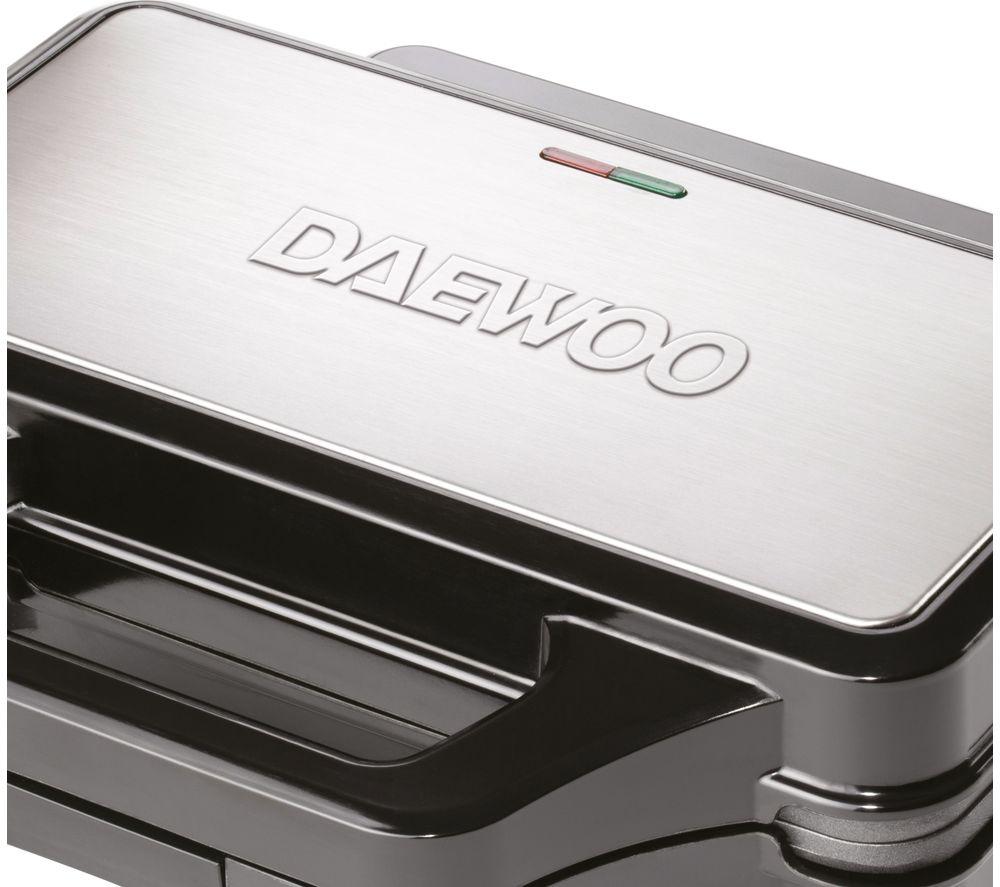 DAEWOO SDA1389 4-Slice Deep Fill Sandwich Maker - Black & Silver image number 6 of 8