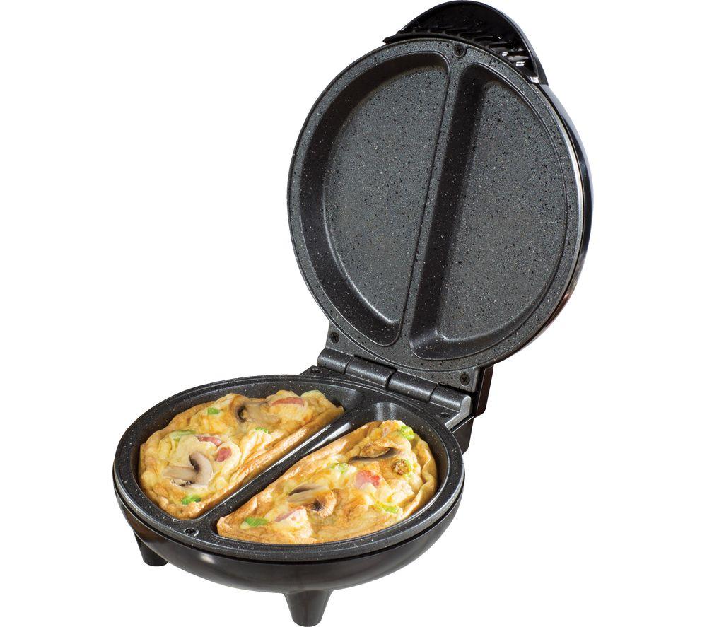 DAEWOO SDA1556 Deep Fill Omelette Maker - Silver & Black image number 2 of 7