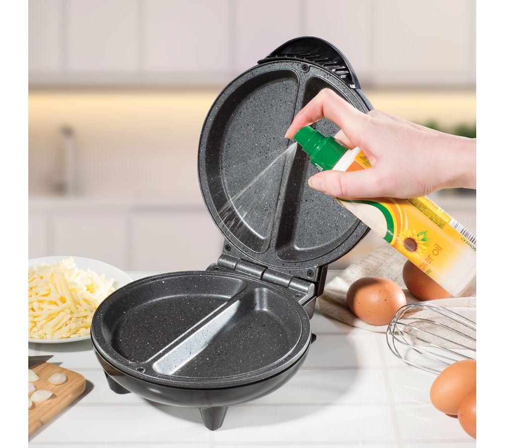 DAEWOO SDA1556 Deep Fill Omelette Maker - Silver & Black image number 3 of 7