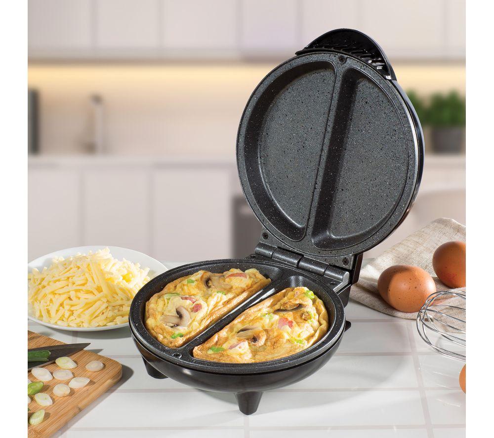 DAEWOO SDA1556 Deep Fill Omelette Maker - Silver & Black image number 7 of 7