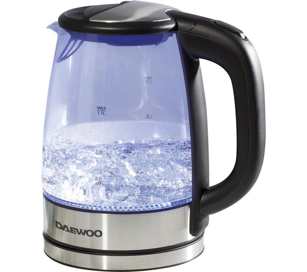 Daewoo Sda1669 Jug Kettle - Black & Silver, Black