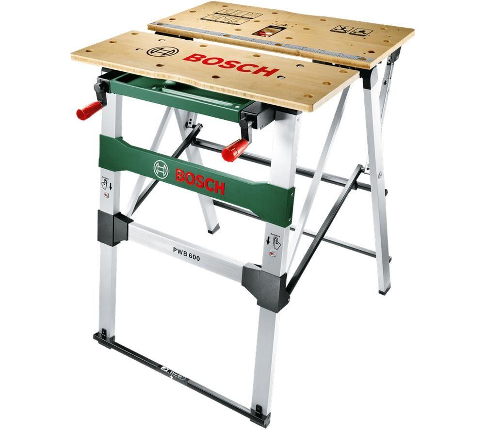 BOSCH PWB 600 Work Bench - Silver & Green