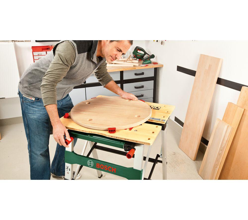 BOSCH PWB 600 Work Bench - Silver & Green image number 3 of 5