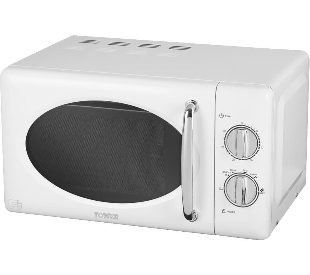 TOWER T24017 Solo Microwave - White