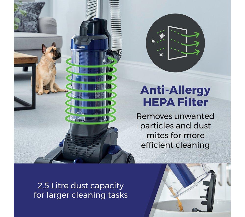 TOWER T108000 Upright Bagless Vacuum Cleaner - Washington Blue image number 4 of 8