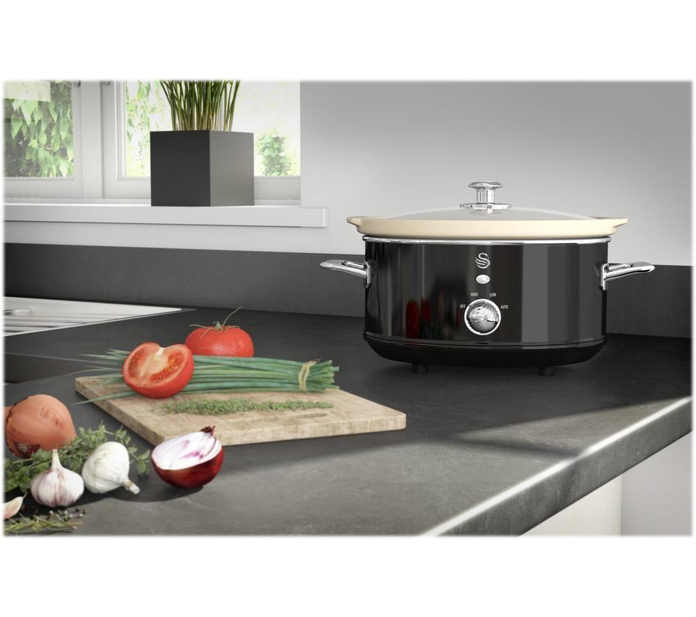 Buy SWAN Retro SF17021BN Slow Cooker Black Currys