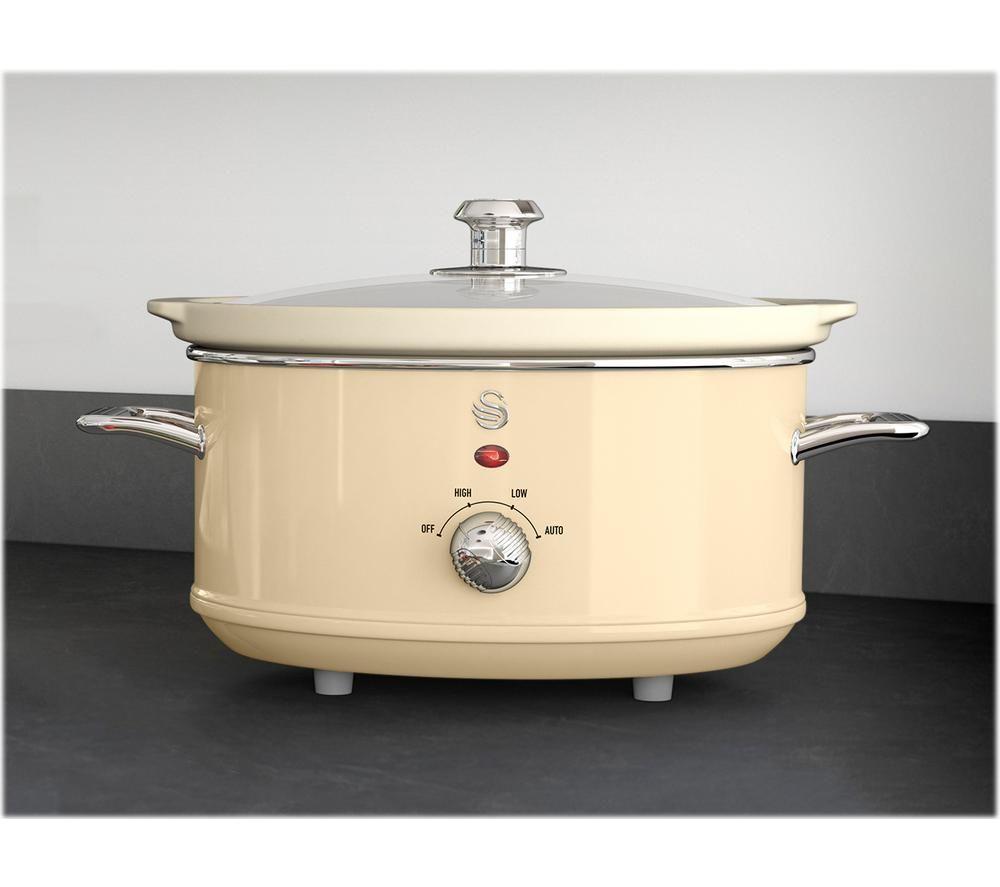 SWAN Retro SF17021CN Slow Cooker - Cream image number 4 of 4