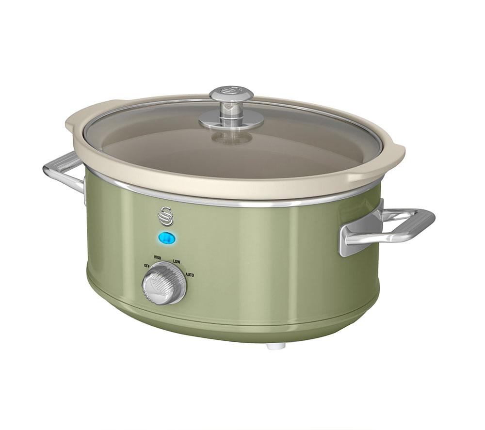 Swan 3.5L Nordic Slow Cooker in Light Green - Image 7