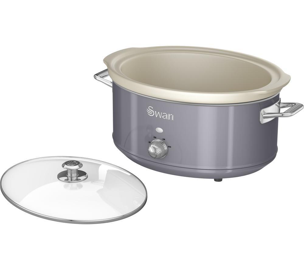 SWAN Retro SF17031GRN Slow Cooker - Grey image number 2 of 7