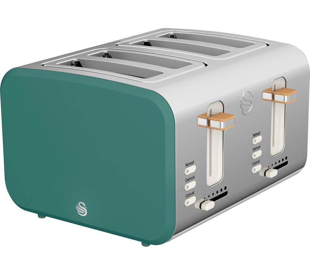 SWAN Nordic ST14620GREN 4-Slice Toaster - Green