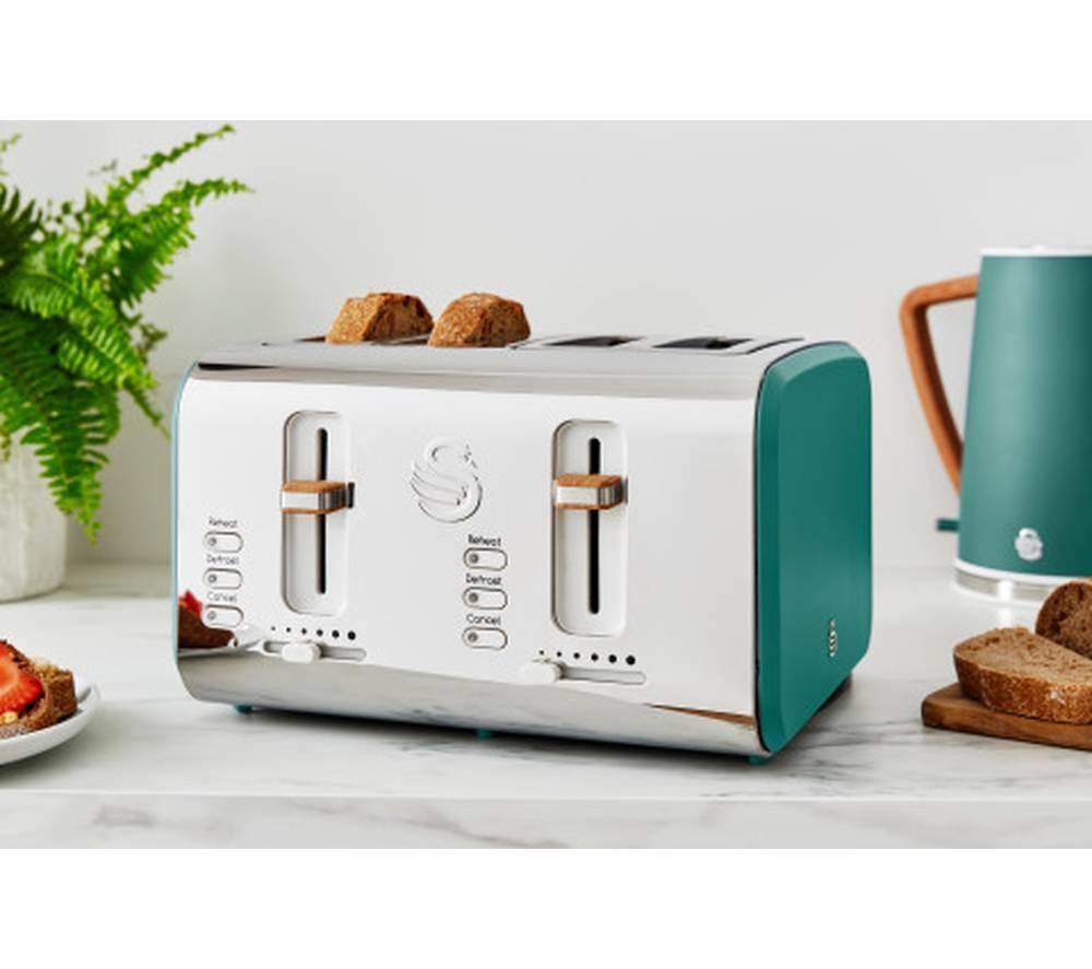 Swan on sale green toaster