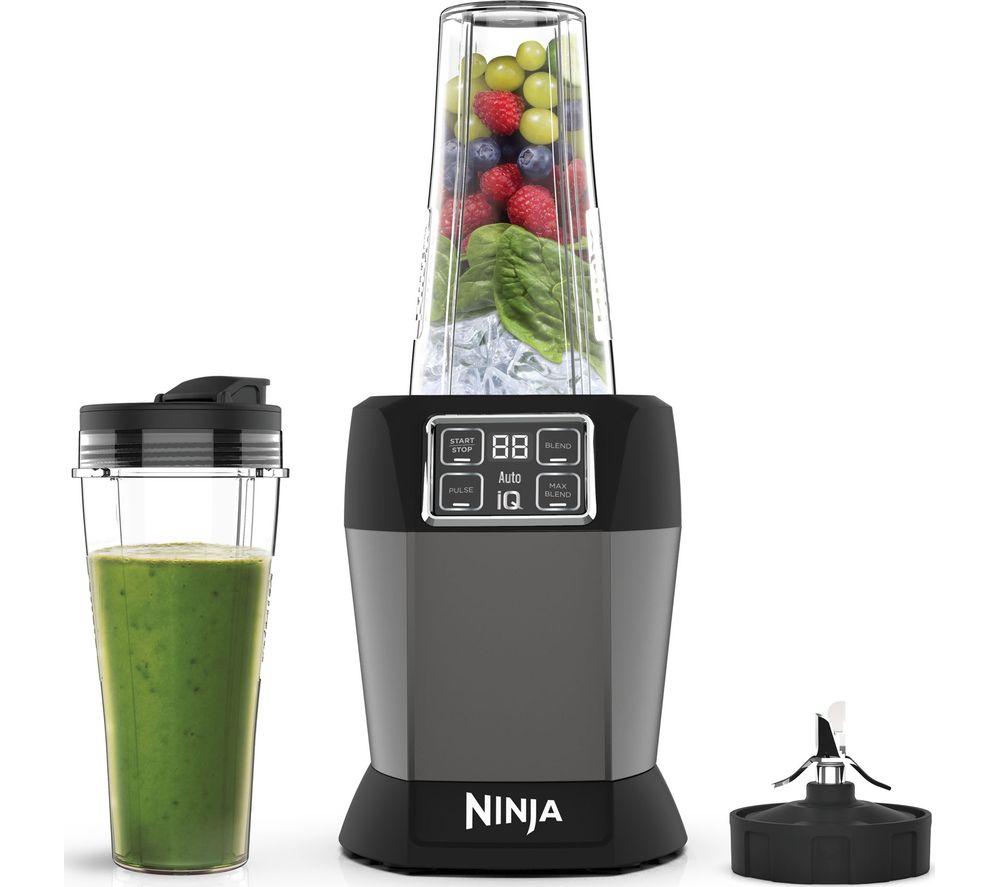 NINJA BN495UK Blender - Black & Silver, Silver/Grey,Black