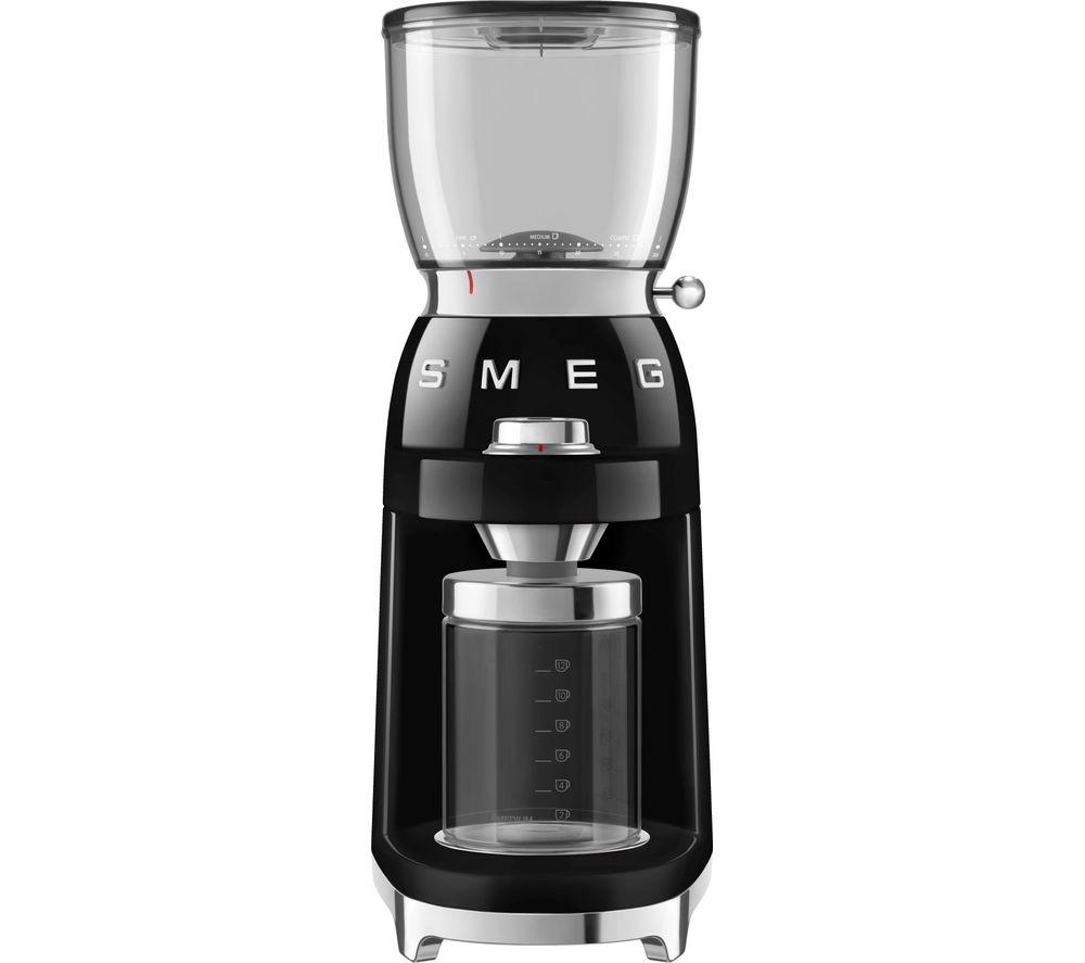 SMEG CGF01BLUK Electric Coffee Grinder - Black, Black