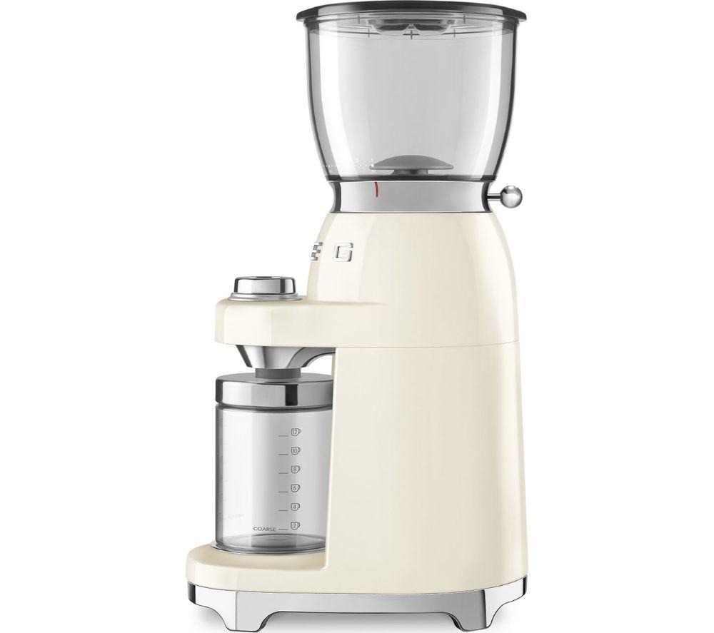 SMEG CGF01CRUK Electric Coffee Grinder - Cream image number 2 of 4