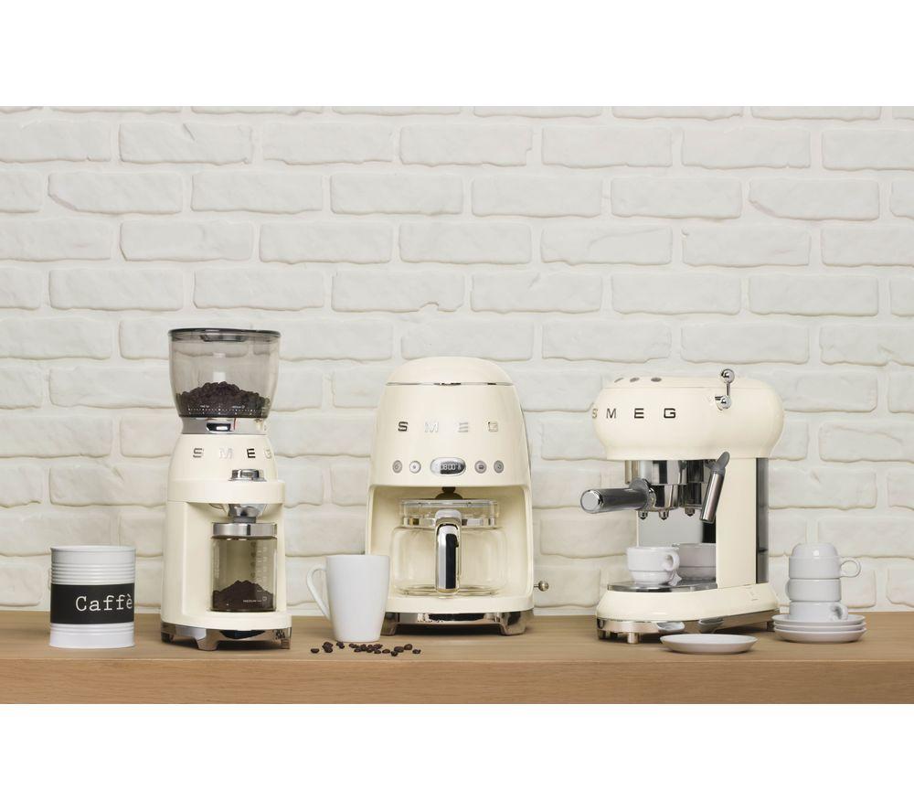 SMEG CGF01CRUK Electric Coffee Grinder - Cream image number 4 of 4