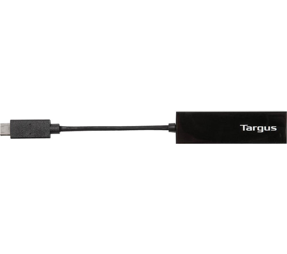 Image of TARGUS USB-C to Gigabit Ethernet Adapter - Black