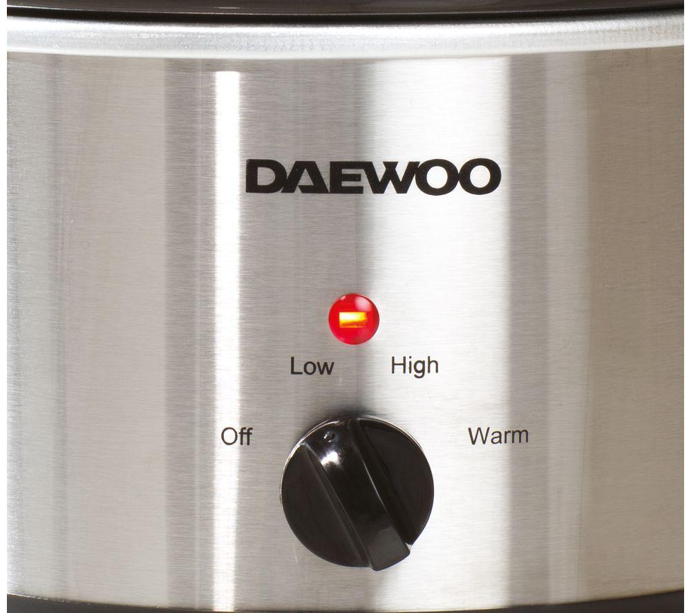 DAEWOO SDA1363 1.5L Slow Cooker - Stainless Steel image number 5 of 7