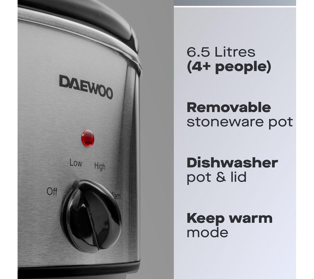 DAEWOO SDA1788 Slow Cooker - Stainless Steel image number 2 of 6
