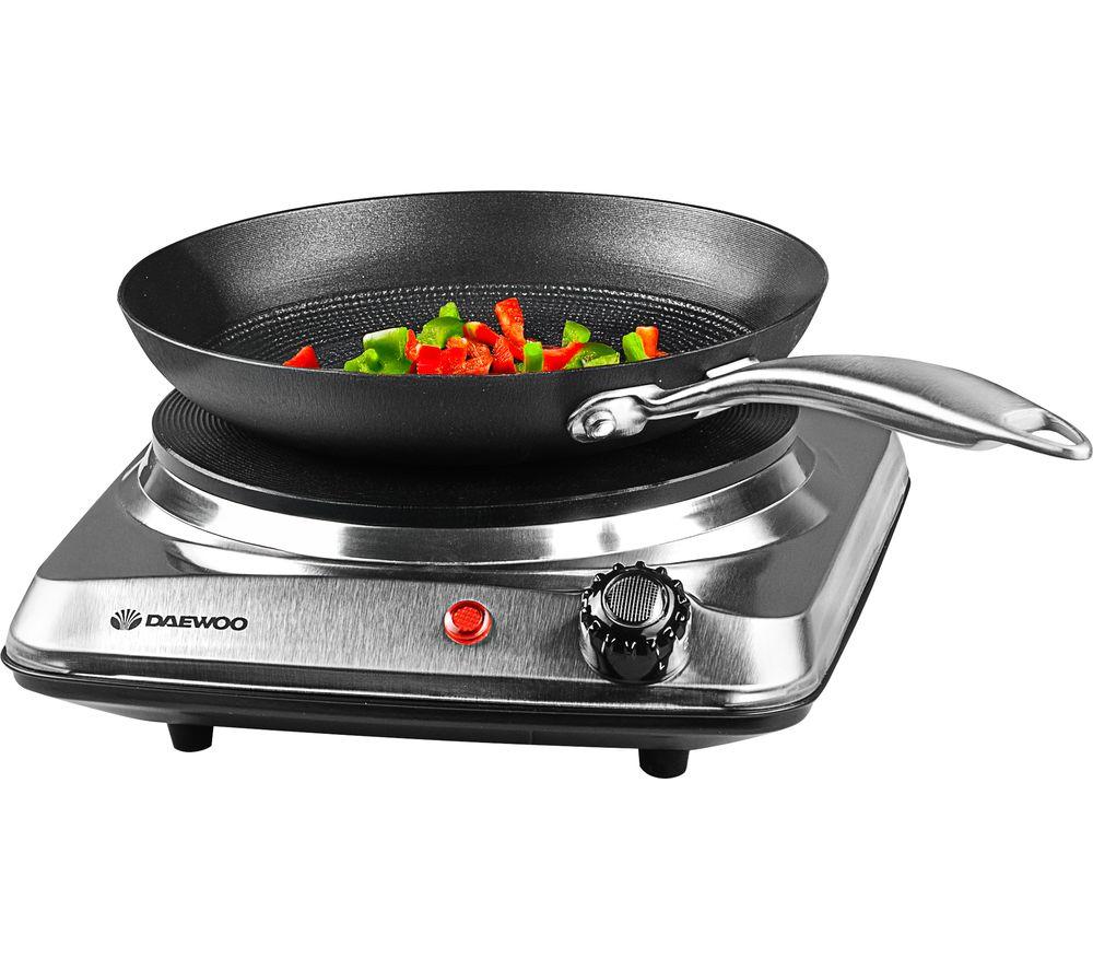 Daewoo Sda1731 Single Electric Hot Plate - Silver, Black,Silver/Grey