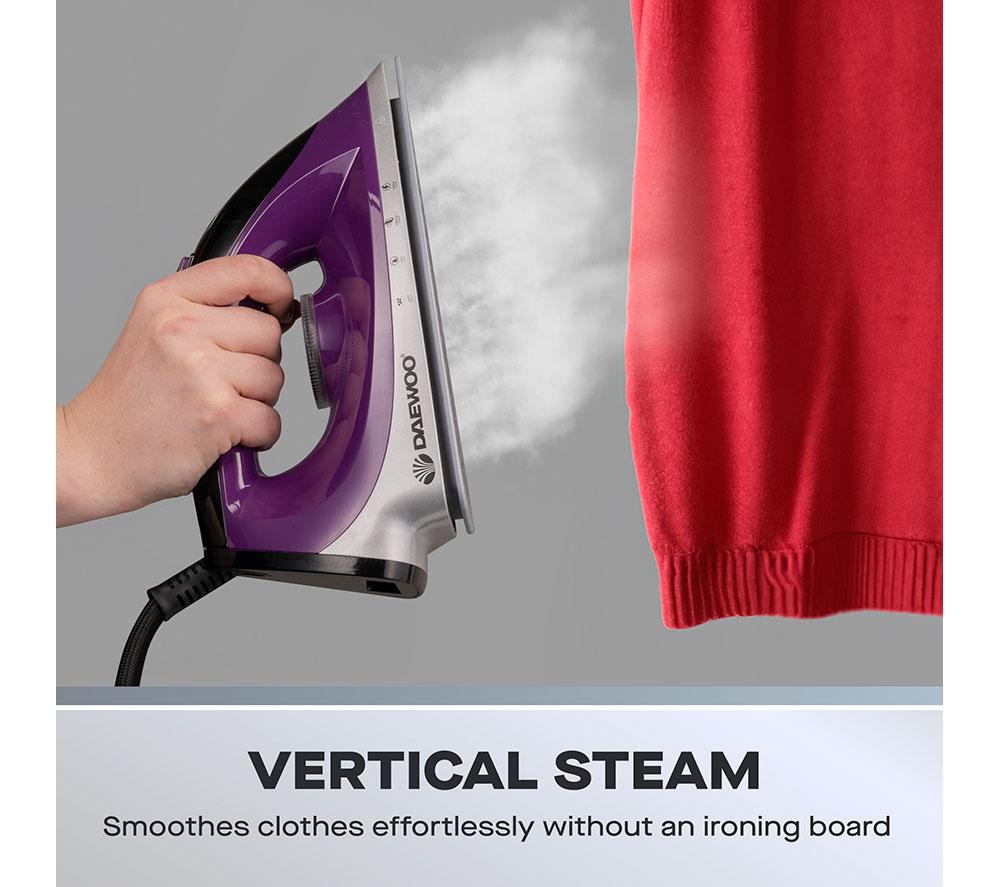DAEWOO SDA1589 Steam Generator Iron - Black & Purple image number 4 of 7