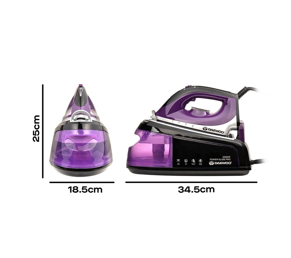 DAEWOO SDA1589 Steam Generator Iron - Black & Purple image number 7 of 7