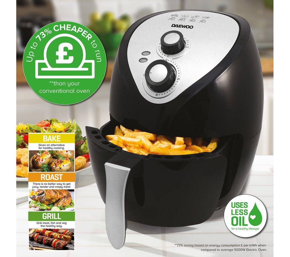 Buy DAEWOO SDA1553 3.6L Air Fryer Black Currys