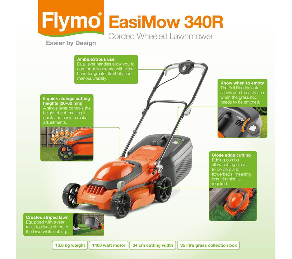 Flymo corded lawn deals mower