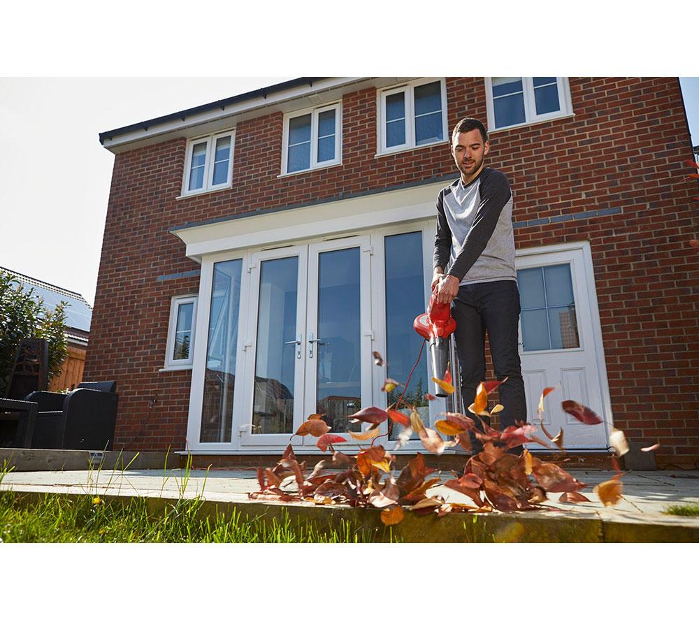 FLYMO PowerVac 3000 Garden Vacuum & Leaf Blower - Orange & Grey image number 3 of 7