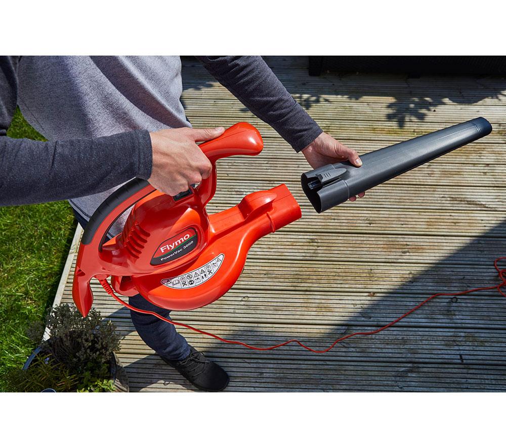 FLYMO PowerVac 3000 Garden Vacuum & Leaf Blower - Orange & Grey image number 6 of 7