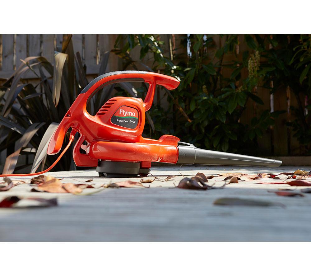 FLYMO PowerVac 3000 Garden Vacuum & Leaf Blower - Orange & Grey image number 7 of 7