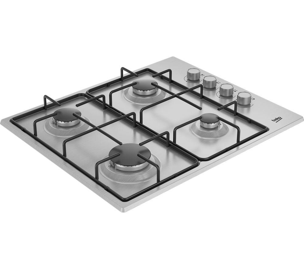 BEKO HIBG64120SX 61 cm Gas Hob - Stainless Steel image number 2 of 7