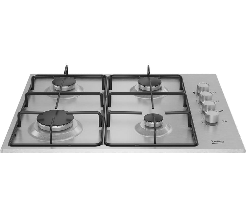 BEKO HIBG64120SX 61 cm Gas Hob - Stainless Steel image number 3 of 7