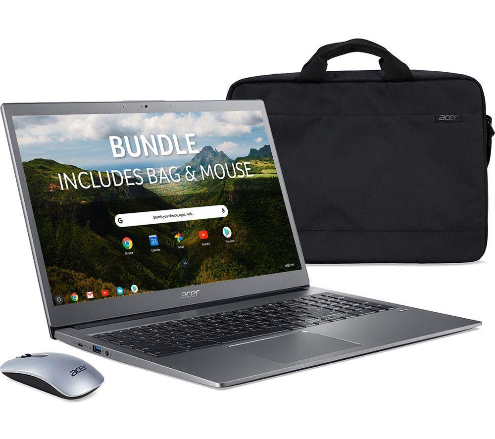 ACER 715 15.6" Chromebook - Intel&reg; Pentium&reg;, 128 GB eMMC, Grey