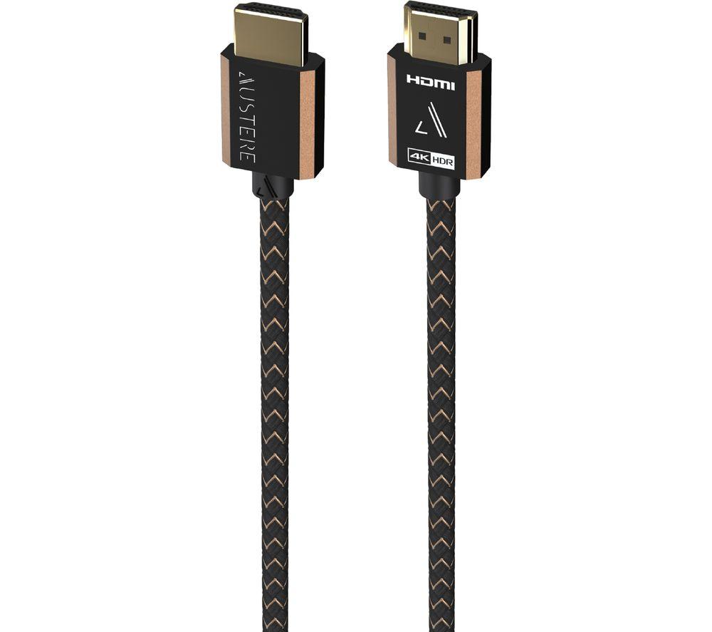 AUSTERE III Series 4K HDMI Cable 1.5m Premium Certified HDMI, 4K HDR, 18Gbps for 4K60, High Fidelity ARC, Gold Contacts & High Flex Cable