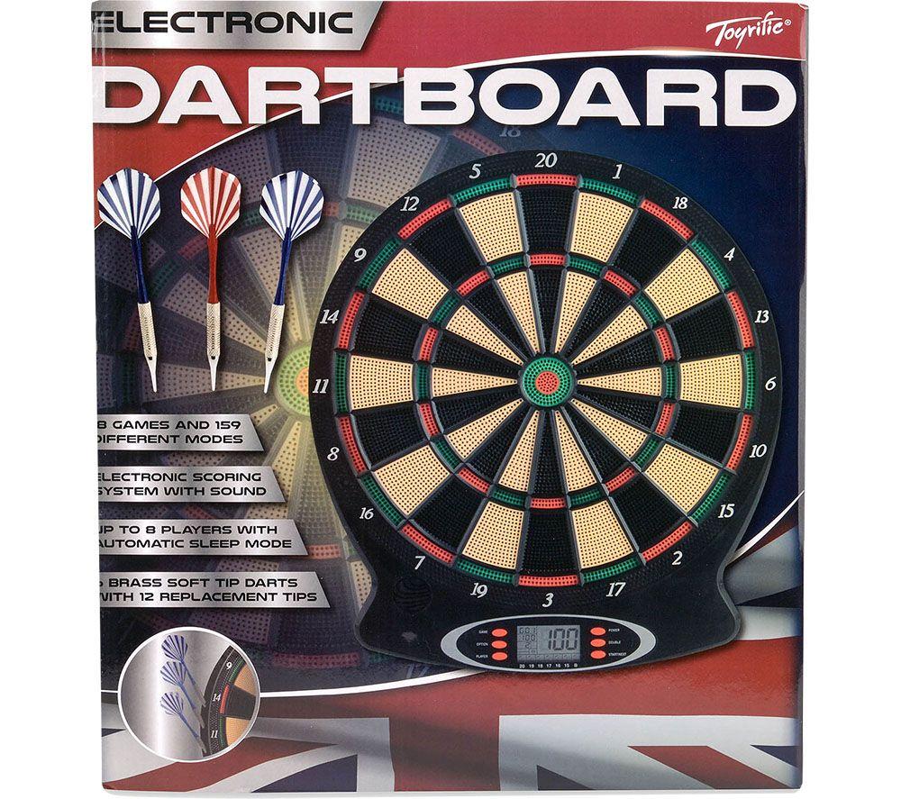 Toyrific Children's Electronic Dart Board with Digital LED Score Display and Plastic Tip Dart Arrows