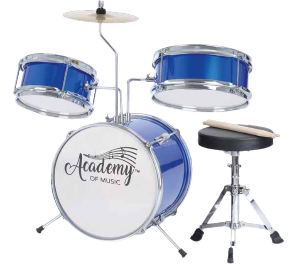 Buy TOYRIFIC Academy Of Music TY6017 Drum Set Blue & White Currys