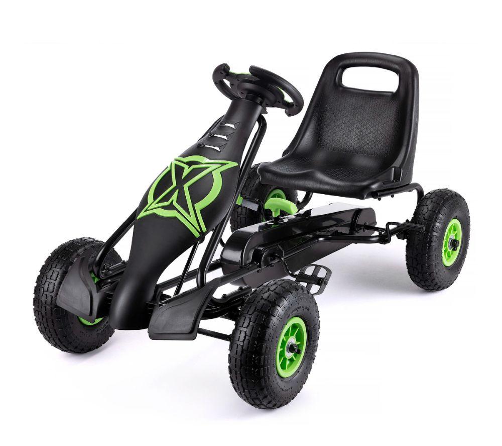 Xootz Viper Go-Kart - Green & Black, Green,Black